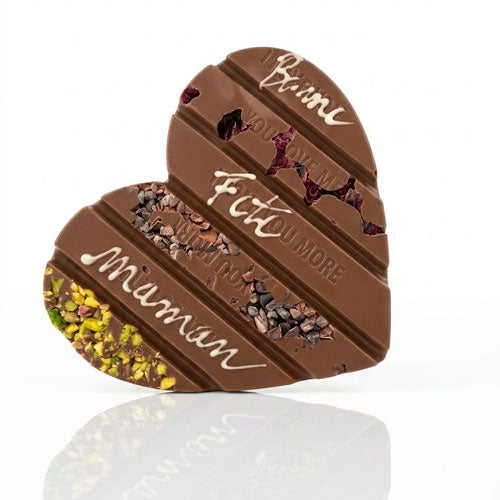 Coeur mendiant Chocolat  noir ou lait