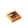 Boite de 4 fudges chocolat assortis - 140 grs