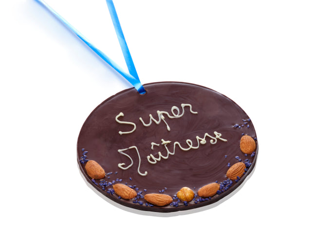 Médaille Super Maîtresse chocolat noir