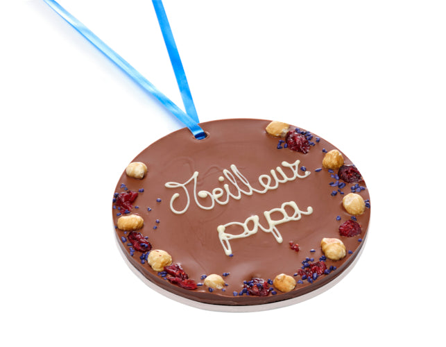 Médaille en chocolat au lait Meilleur Papa