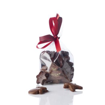 SACHET FRITURE DE NOËL EN CHOCOLAT NOIR ET LAIT 100 GRS