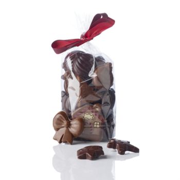 SACHET FRITURE DE NOËL EN CHOCOLAT AU LAIT ET NOIR 200 GRS