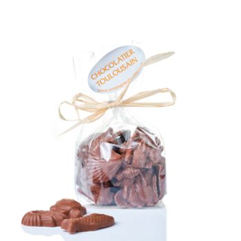 SACHET FRITURE DE  PAQUES EN CHOCOLAT LAIT 100 GRS