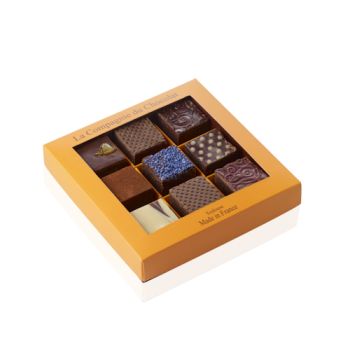 Boite de 9 fudges chocolat assortis - 320 grs