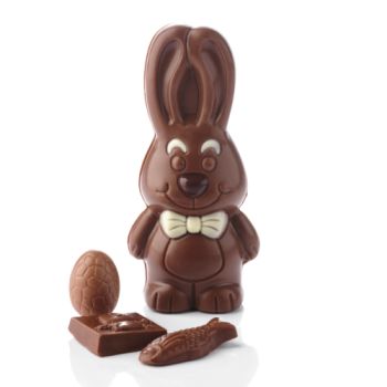 LAPIN NOEUD PAPILLON CHOCOLAT LAIT GARNI