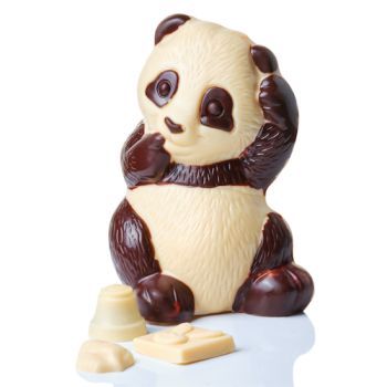 ANDRéA LE PANDA CHOCOLAT  BLANC GARNI