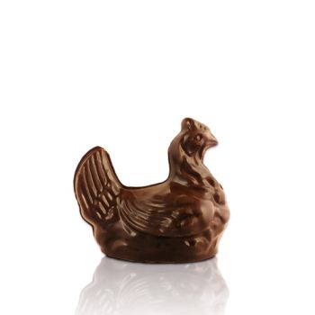 POULE CHOCOLAT NOIR GARNI T2 