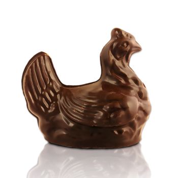 POULE CHOCOLAT NOIR GARNI T5