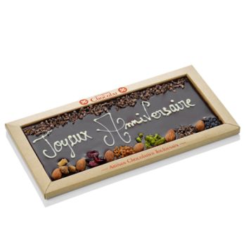 Tableau Joyeux anniversaire chocolat noir 