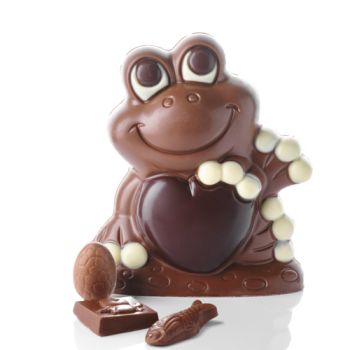 LOUISE LA GRENOUILLE CHOCOLAT LAIT GARNIE