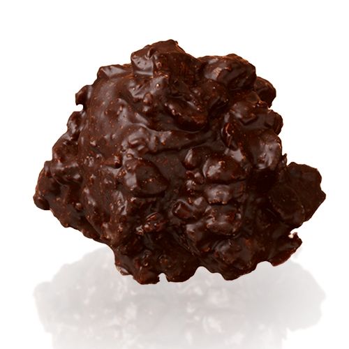 Boîte chocolat noir noisettes, rochers, amandes