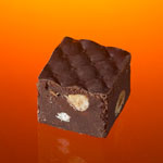 DARK FUDGE WITH HAZELNUT