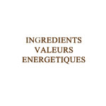 INGREDIENTS ET VALEURS ENERGETIQUES FUDGES